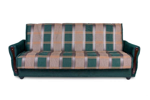 Зеленый диван-книжка из шенилла